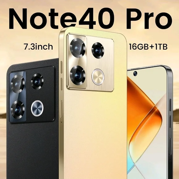 Note40 Pro Smartphone - Black, Gold, Green